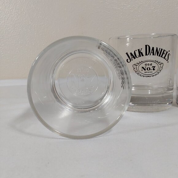 Like New Set of 4 Weighted Official Jack Daniel's Whiskey Rocks Lowball Glass - Picture 7 of 8